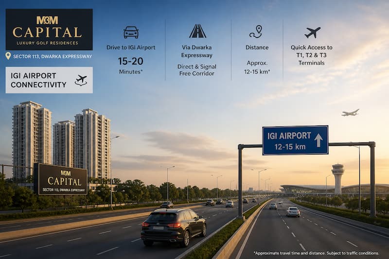 M3M Capital IGI Airport Connectivity