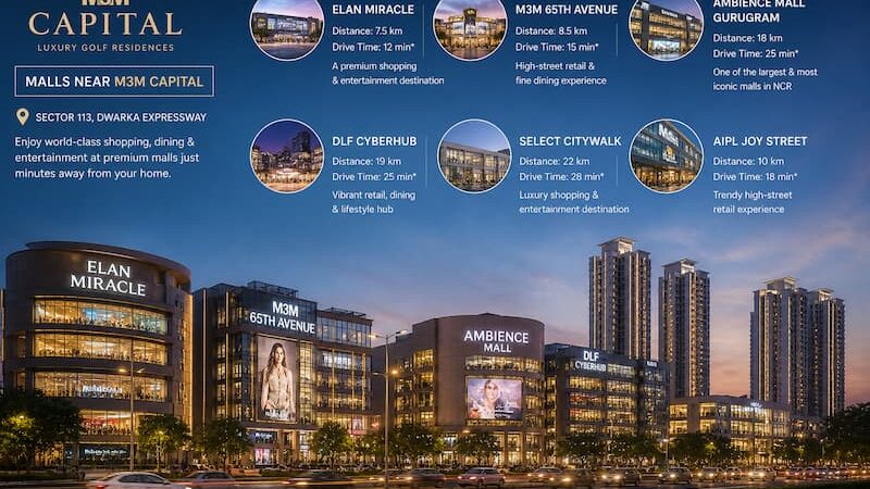 Malls Near M3M Capital